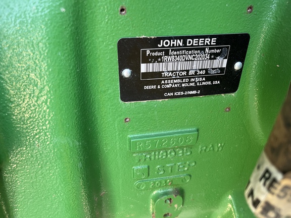 2022 John Deere 8R 340 Tractor
