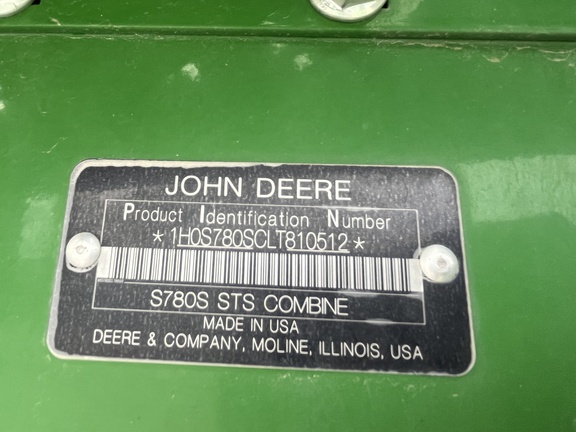 2020 John Deere S780 Combine