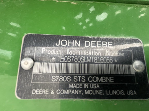 2021 John Deere S780 Combine