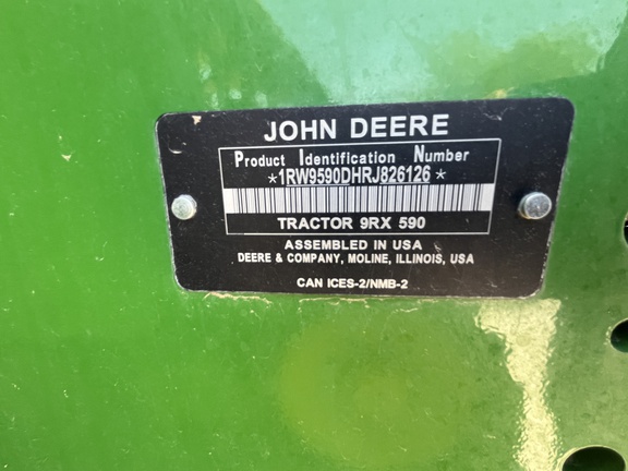 2024 John Deere 9RX 590 Tractor Rubber Track