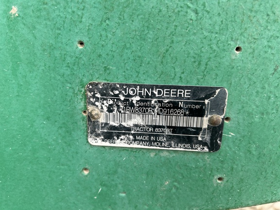 2017 John Deere 8370RT Tractor Rubber Track