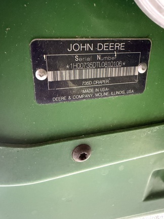 2020 John Deere 735D Header Combine