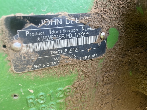 2017 John Deere 8245R Tractor