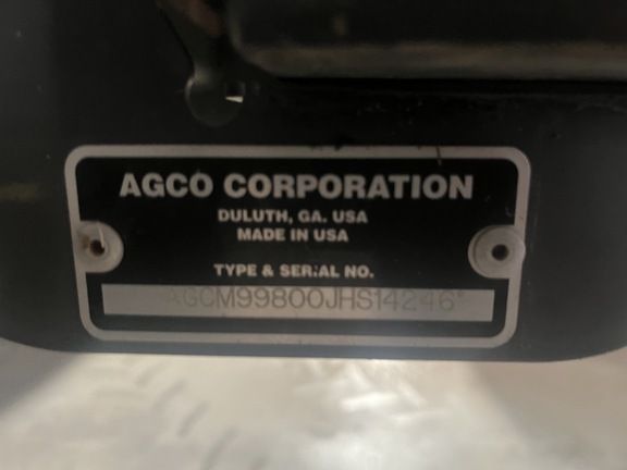 2018 Massey Ferguson WR9980 Windrower