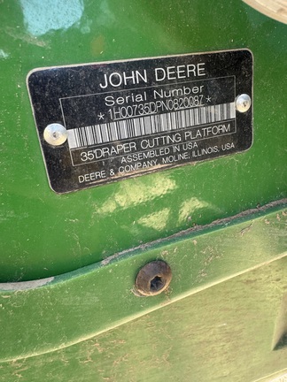 2022 John Deere 735D Header Combine