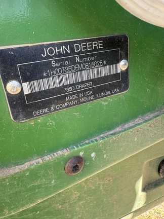 2021 John Deere 735D Header Combine