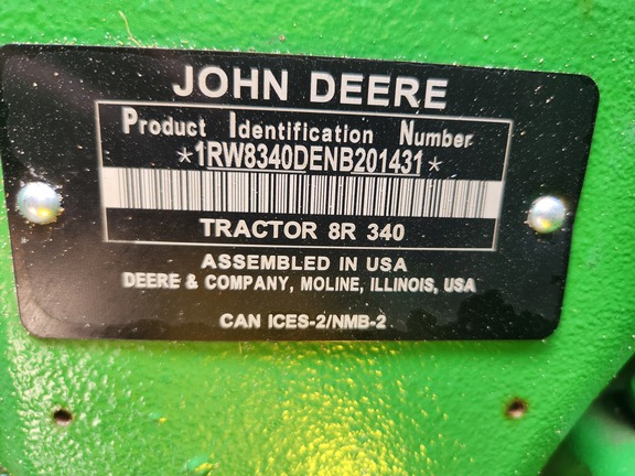 2022 John Deere 8R 340 Tractor