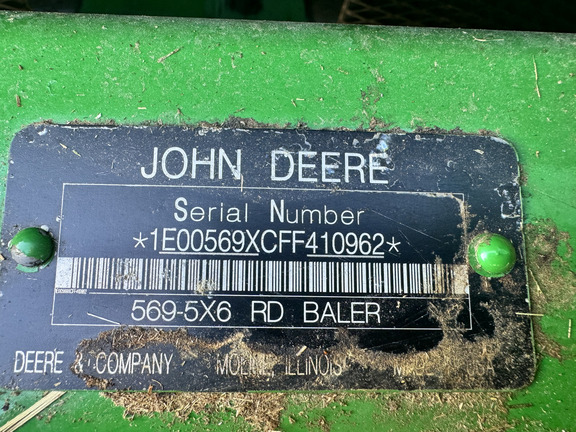 2015 John Deere 569 Baler/Round