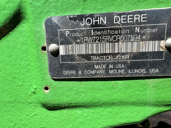 2012 John Deere 7215R Tractor