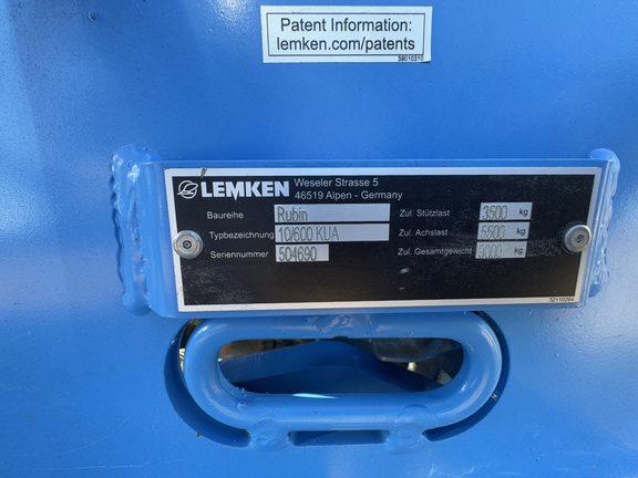 2023 Misc Rubin 10/600 KUA Disk