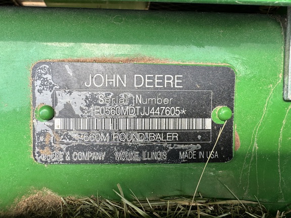 2018 John Deere 560M Baler/Round