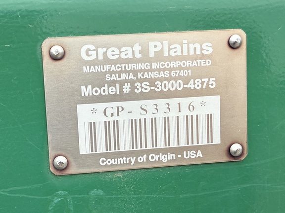 2015 Great Plains 3S 3000-4875 Drill