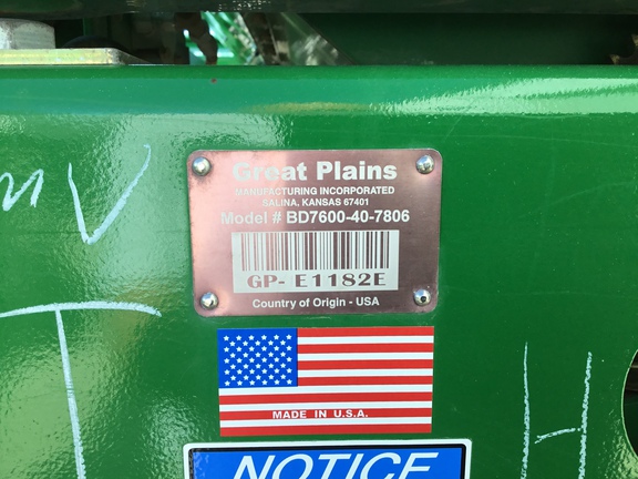 2023 Great Plains BD7600-40-7806 Drill