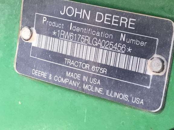 2016 John Deere 6175R Tractor