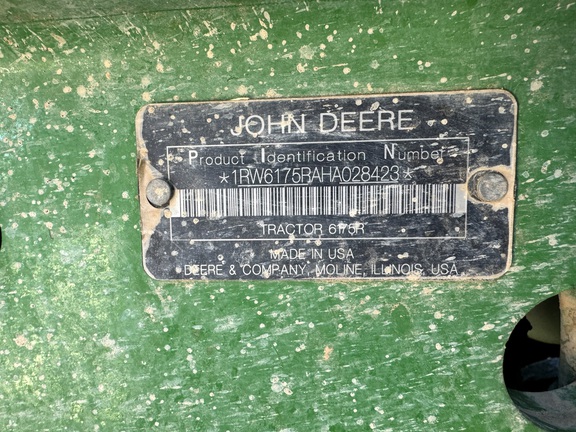 2017 John Deere 6175R Tractor