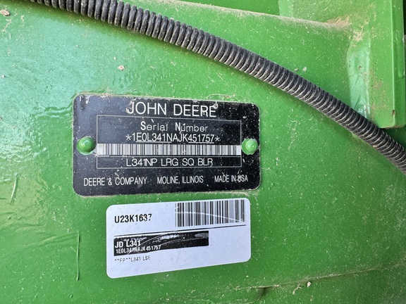 2019 John Deere L341 Baler/Big Square