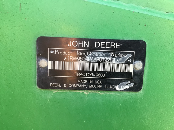 2010 John Deere 9630 Tractor 4WD