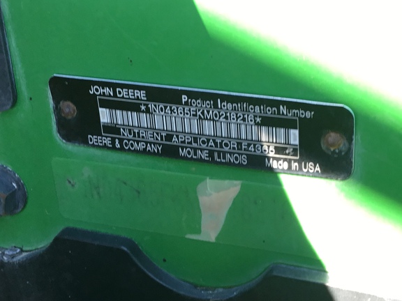 2021 John Deere F4365 Misc