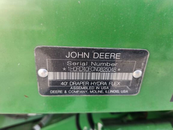 2023 John Deere RD40F Header Combine