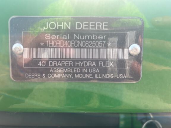 2023 John Deere RD40F Header Combine