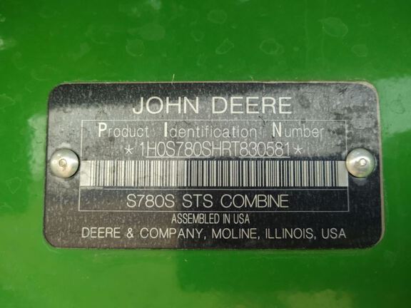2024 John Deere S780 Combine