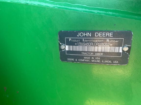 2013 John Deere 9460R Tractor 4WD