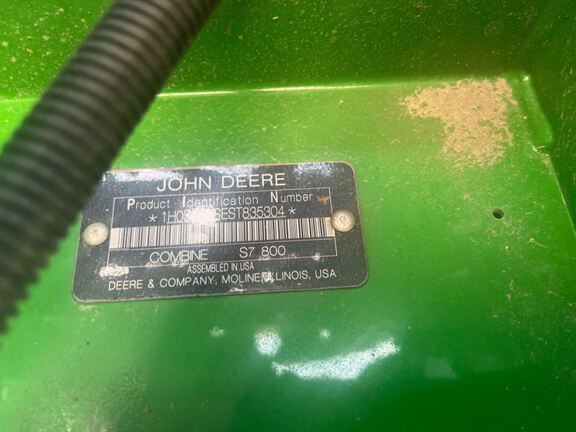 2025 John Deere S7 800 Combine