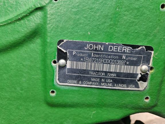 2013 John Deere 7215R Tractor