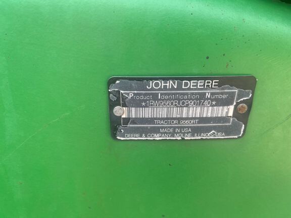 2012 John Deere 9560RT Tractor Rubber Track