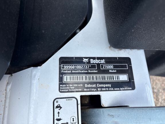 2025 Bobcat ZT6052SL Mower/Zero Turn