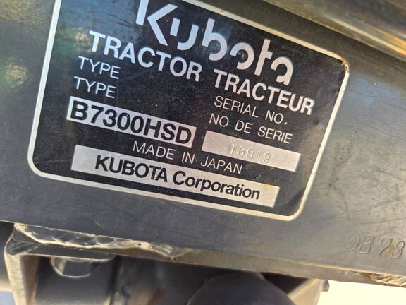 1998 Kubota B7300 Tractor Compact