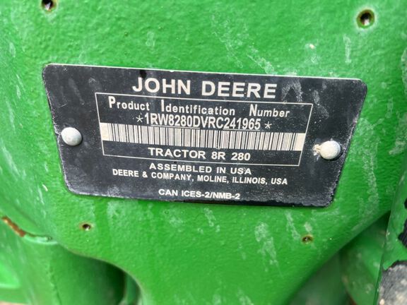 2024 John Deere 8R 280 Tractor