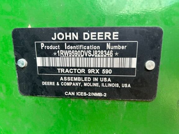 2025 John Deere 9RX 590 Tractor Rubber Track