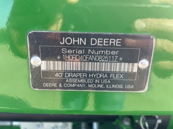 2023 John Deere RD40F Header Combine