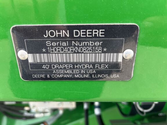 2023 John Deere RD40F Header Combine