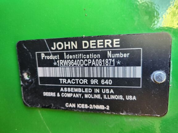 2023 John Deere 9R 640 Tractor 4WD