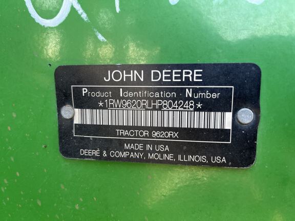 2017 John Deere 9620RX Tractor Rubber Track