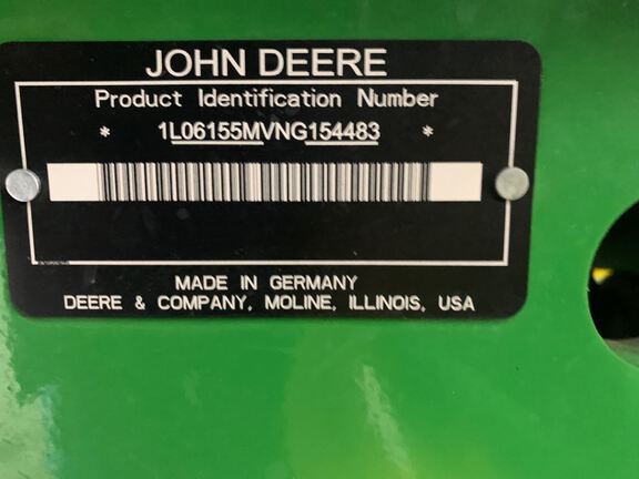 2022 John Deere 6155M Tractor