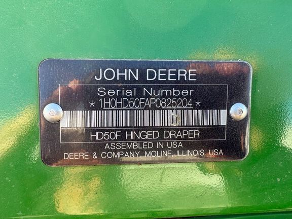 2023 John Deere HD50F Header Combine