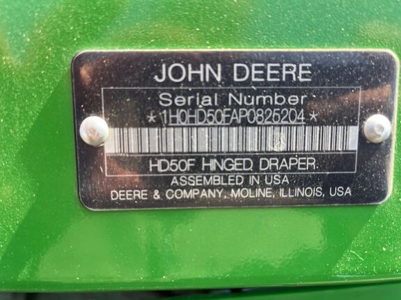 2023 John Deere HD50F Header Combine