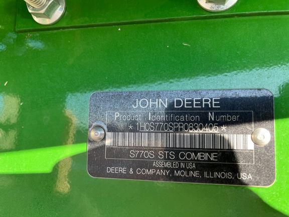 2024 John Deere S770 Combine
