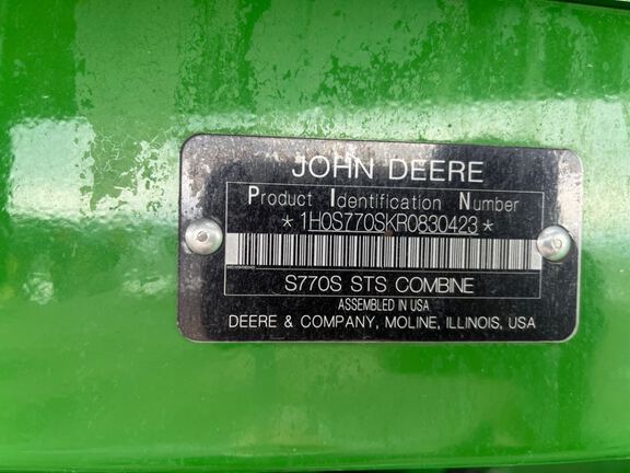 2024 John Deere S770 Combine