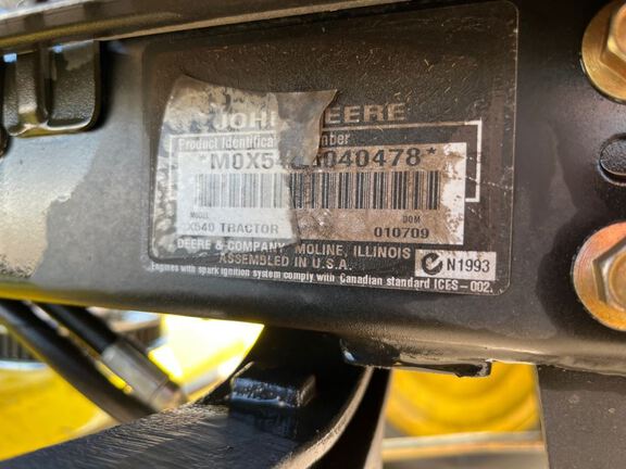 2009 John Deere X540 Garden Tractor