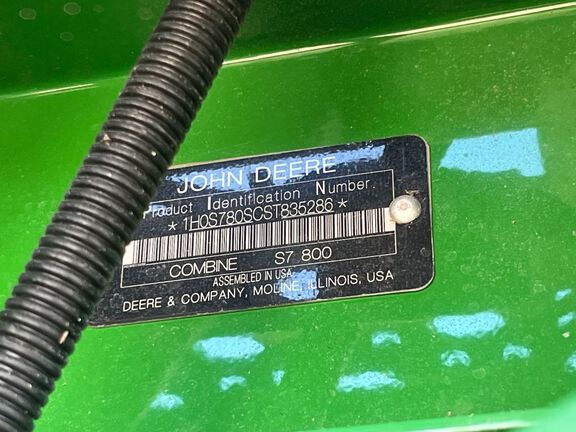 2025 John Deere S7 800 Combine