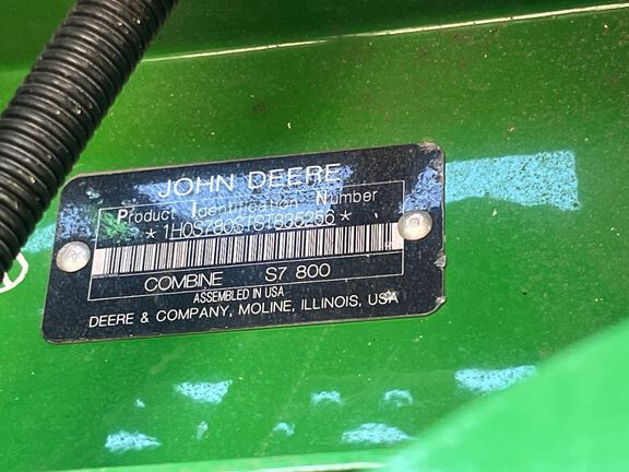 2025 John Deere S7 800 Combine