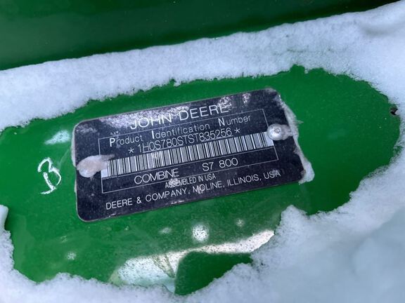 2025 John Deere S7 800 Combine