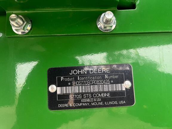 2024 John Deere S770 Combine