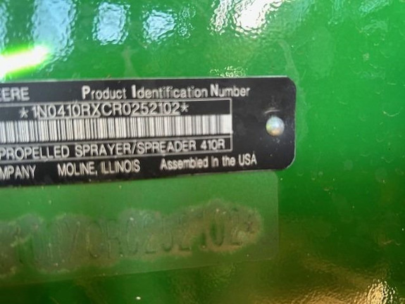 2025 John Deere 410R Sprayer/High Clearance