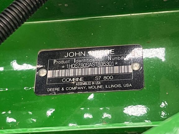 2025 John Deere S7 800 Combine