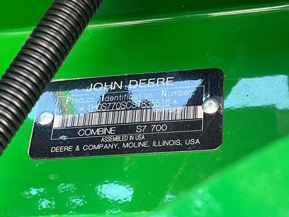 2025 John Deere S7 700 Combine